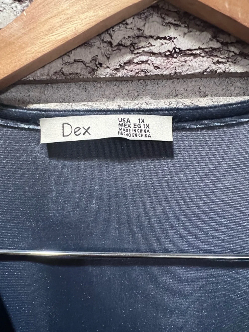 Dex Velvet Metallic periwinkle Dress - Picture 4 of 6